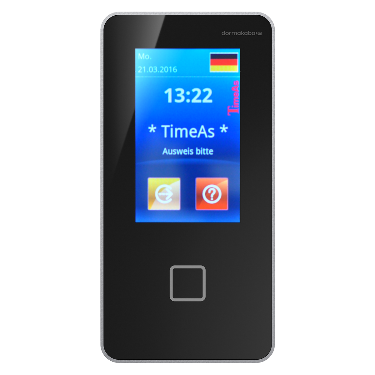 Das moderne Zeiterfassungsterminal der Serie 9600 mit Touchscreen